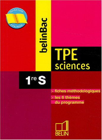 BelinBac TPE sciences, 1reS