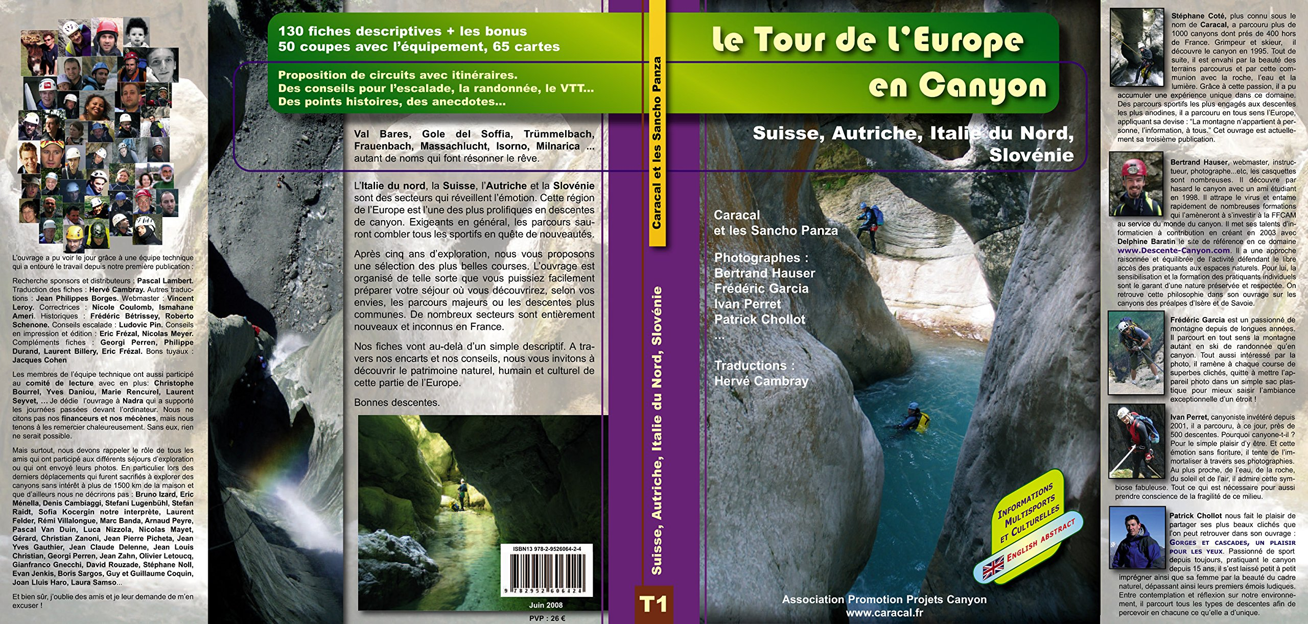 Le tour de l'Europe en canyon, Suisse, Autriche, Italie du Nord, Slovénie