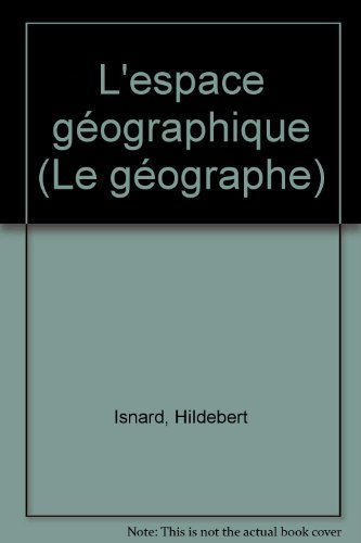L'Espace géographique