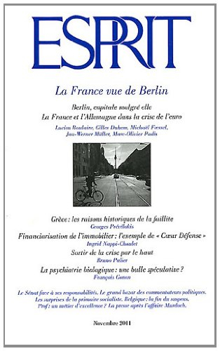 esprit, n, 379, novembre 201 : la france vue de berlin