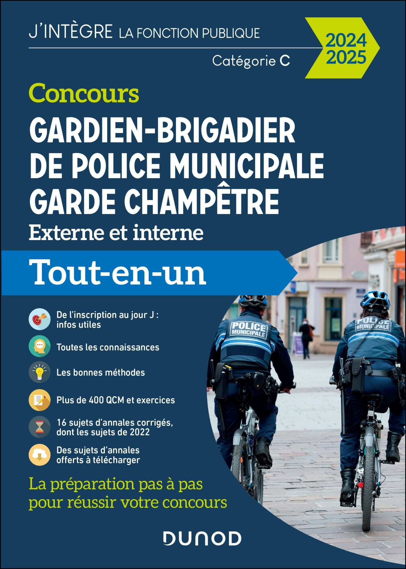 Concours gardien-brigadier de police municipale, garde champêtre externe et interne catégorie C : to