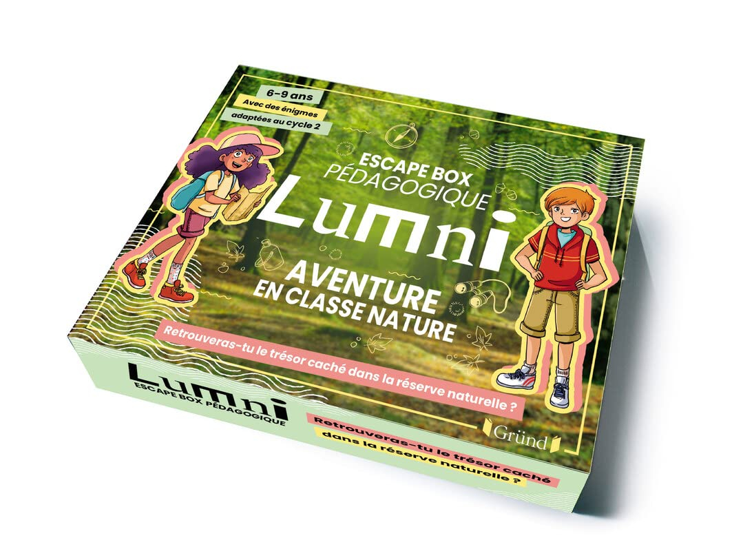Aventure en classe nature : escape box pédagogique Lumni, 6-9 ans : avec des énigmes adaptées au cyc