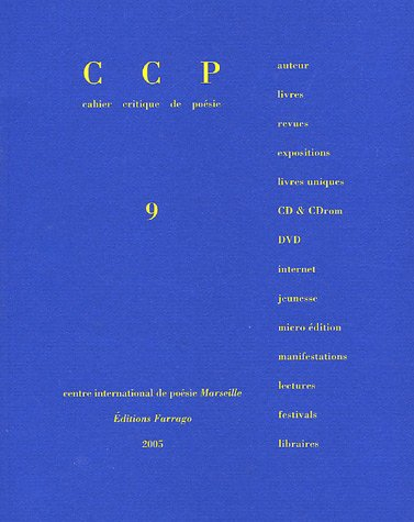 Cahier critique de poésie, n° 9. Guy Debord