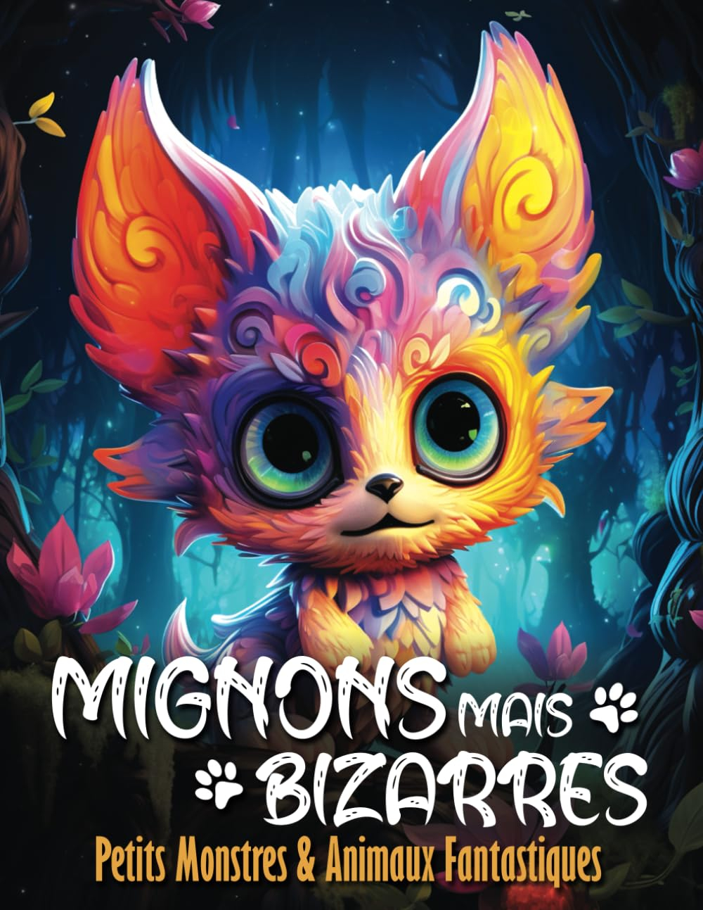 mignons mais bizarres: livre de coloriage pour adultes et Adolescents, avec des monstres et animaux