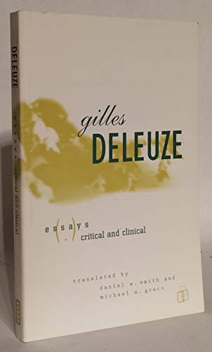 Essays Critical and Clinical