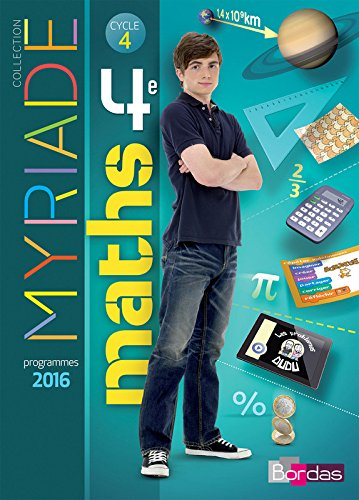 Maths 4e : cycle 4 : programme 2016