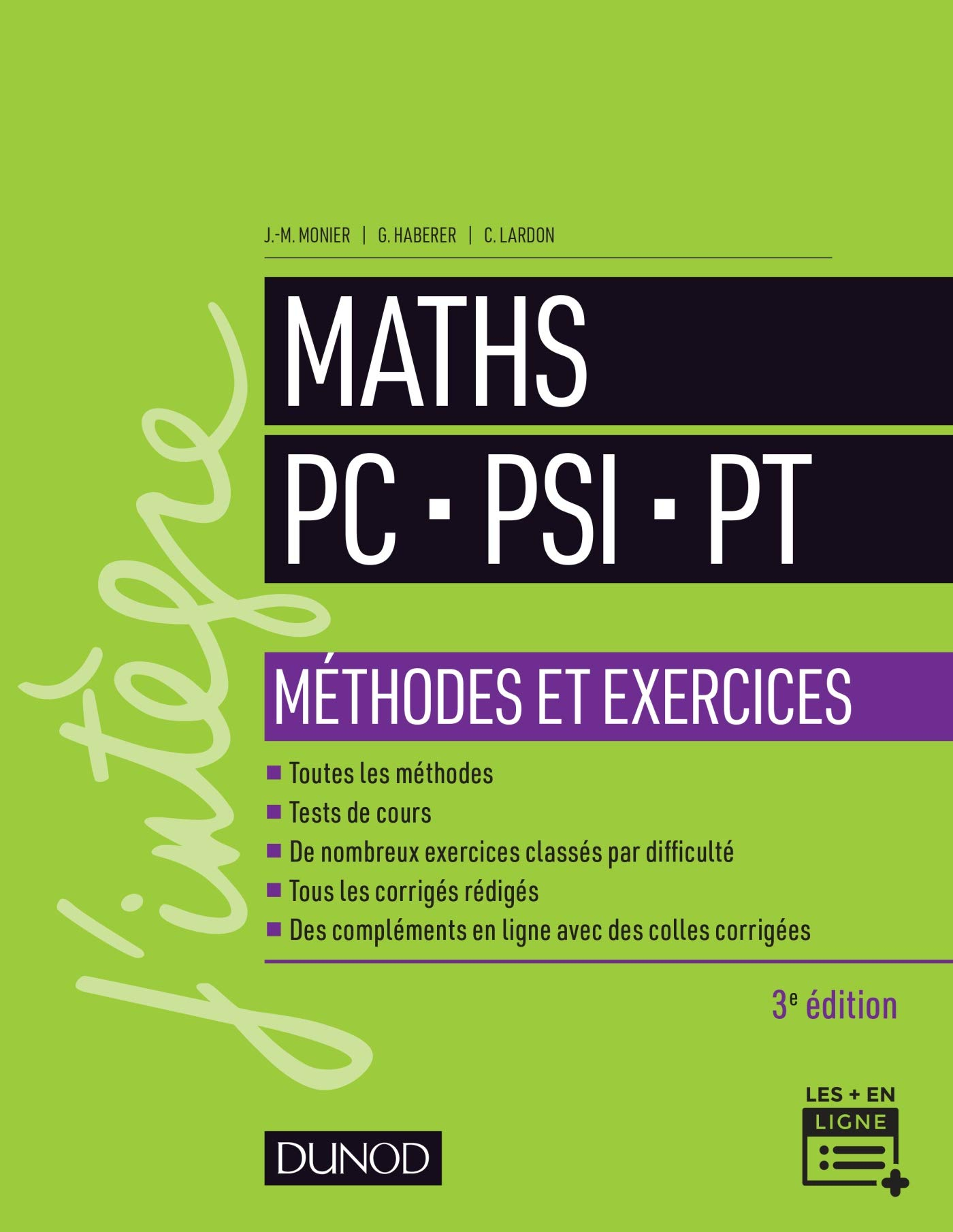 Maths PC, PSI, PT : méthodes et exercices