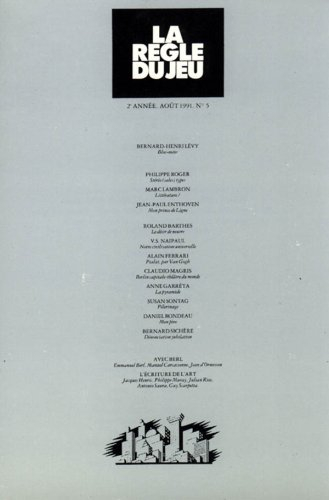 Règle du jeu (La), n° 5. Avec Berl. L'écriture de l'art