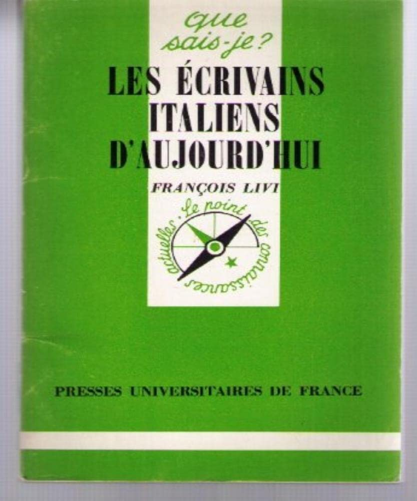 Les Ecrivains italiens d'aujourd'hui