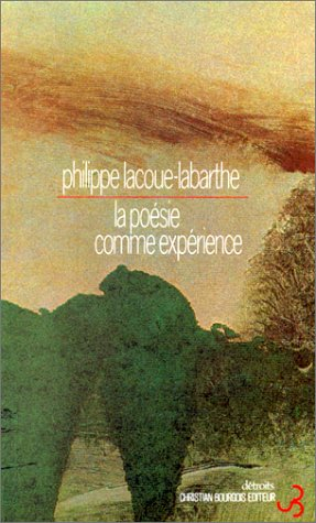 La poésie comme expérience