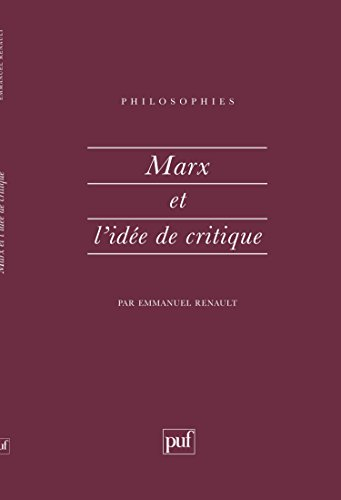 Marx et l'idée de critique