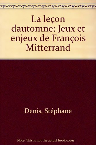 La Leçon d'automne
