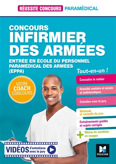 Concours infirmier des armées : entrée en école du personnel paramédical des armées (EPPA) : tout-en
