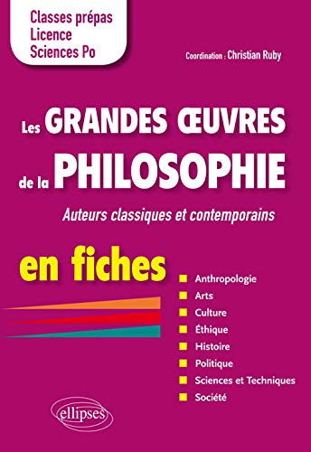 Les grandes oeuvres de la philosophie en fiches : auteurs classiques et contemporains : classes prép
