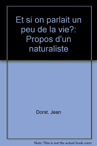 Et si on parlait de la vie ?