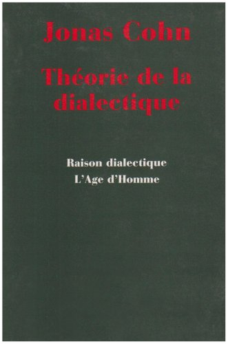 Théorie de la dialectique : doctrine des formes philosophiques