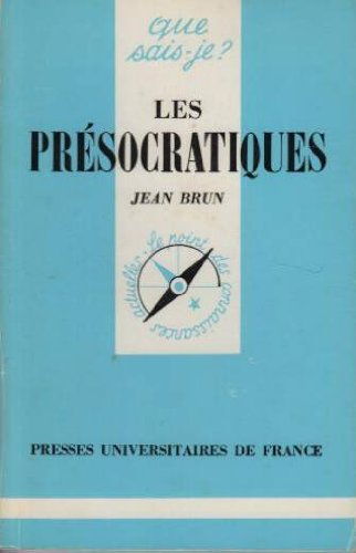 les présocratiques