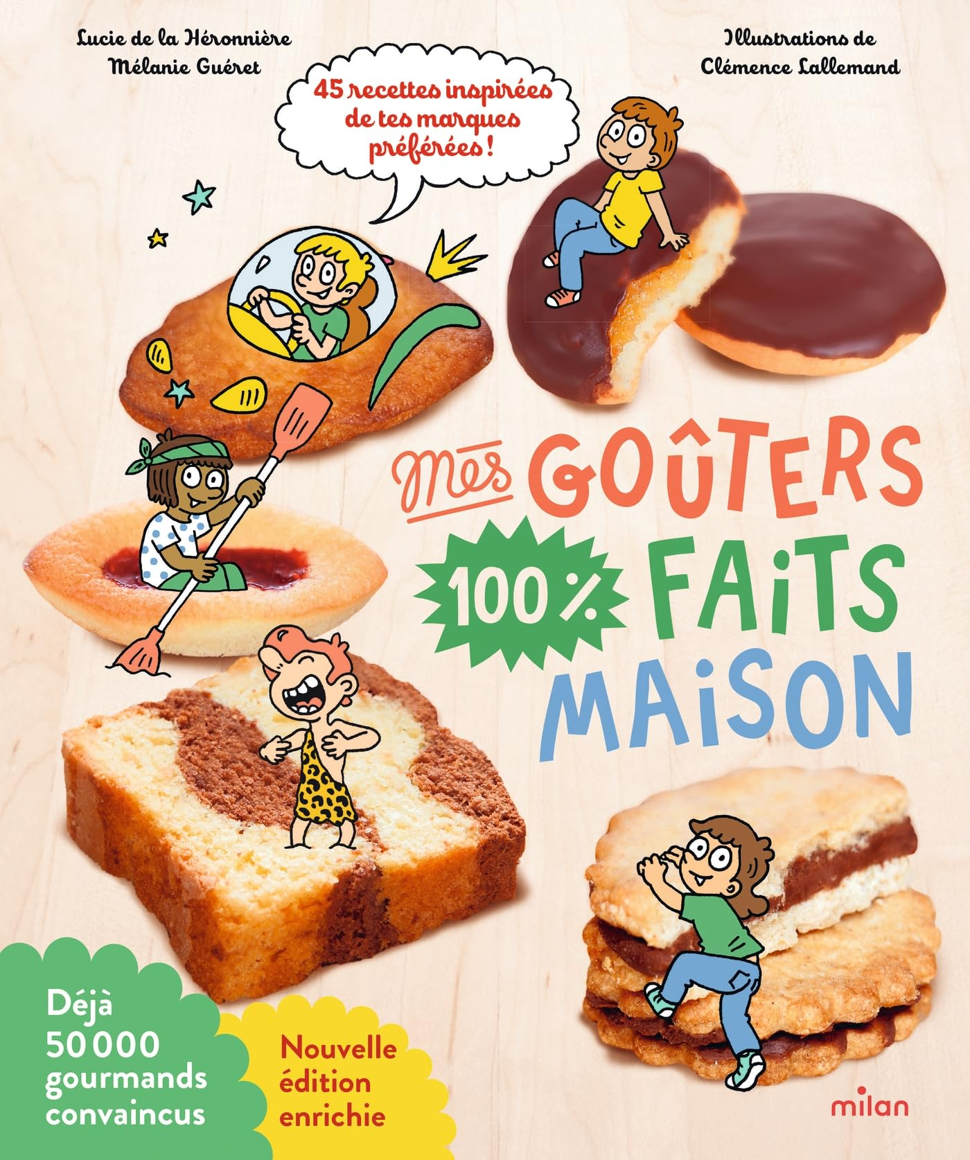 Mes goûters 100 % faits maison : 45 recettes inspirées de tes marques préférées ! : avec des recette