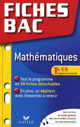 Mathématiques, Tle ES, obligatoire et spécialité