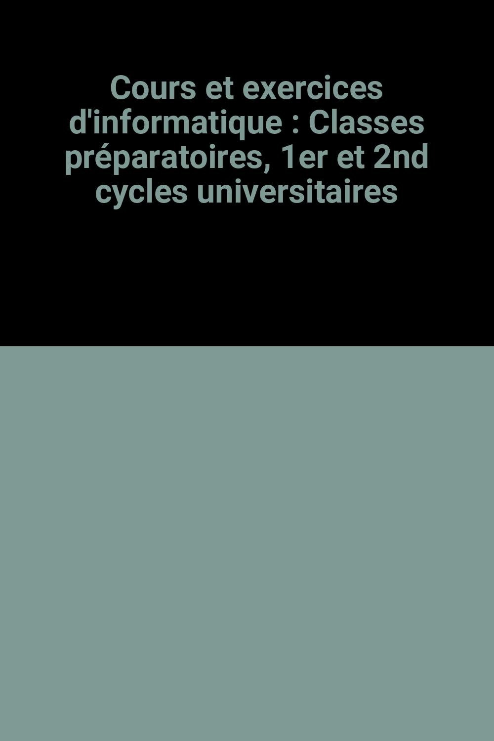 Cours d'informatique