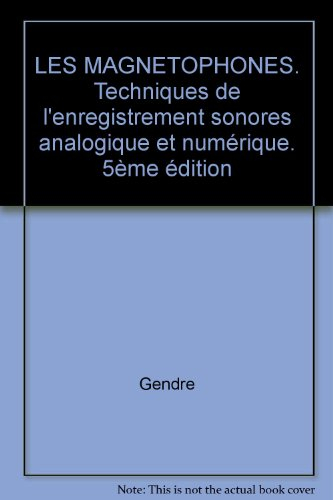 Les magnétophones