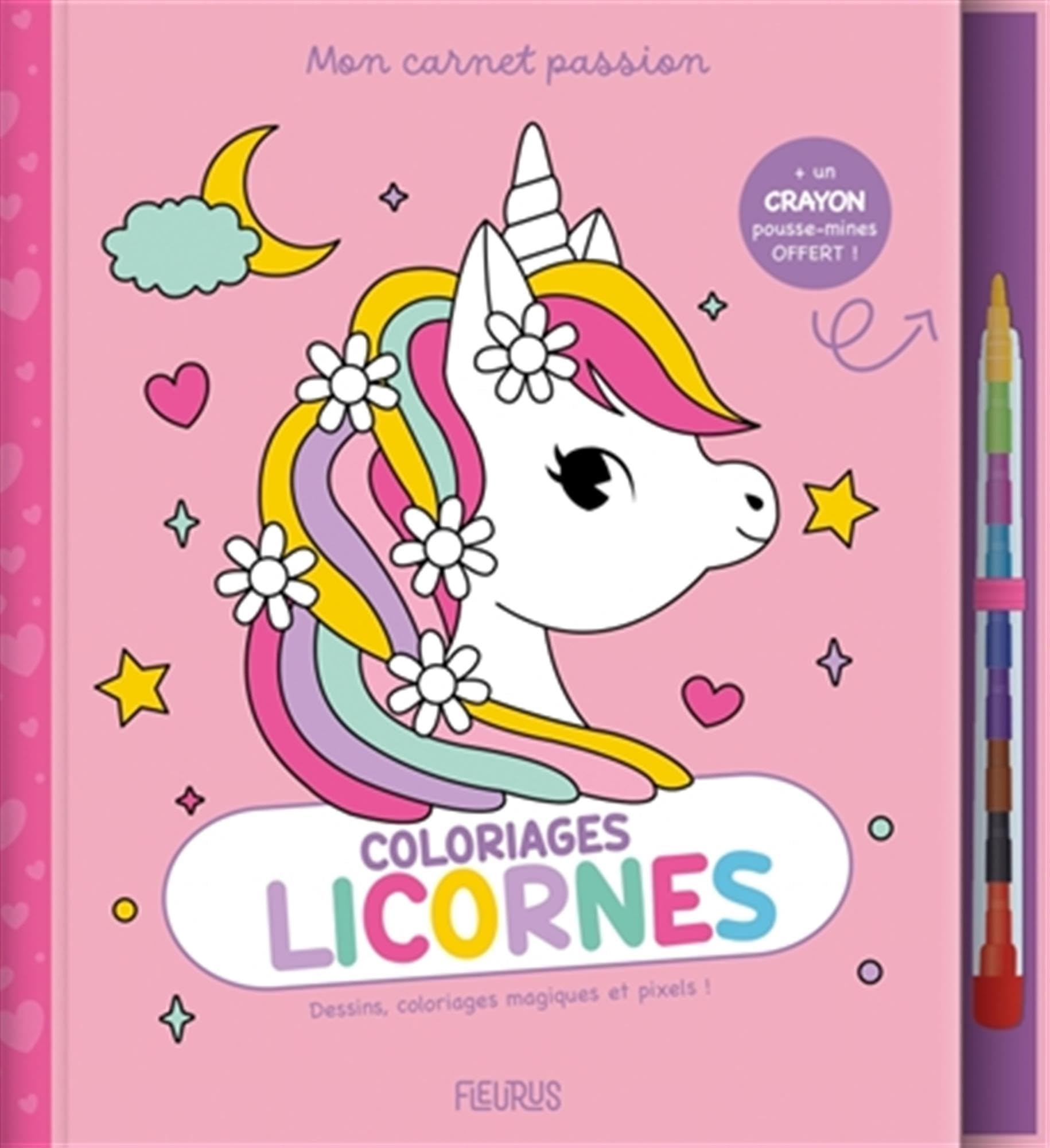 Coloriages licornes : dessins, coloriages magiques et pixels !