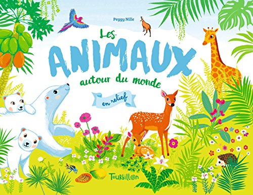 Les animaux autour du monde en relief