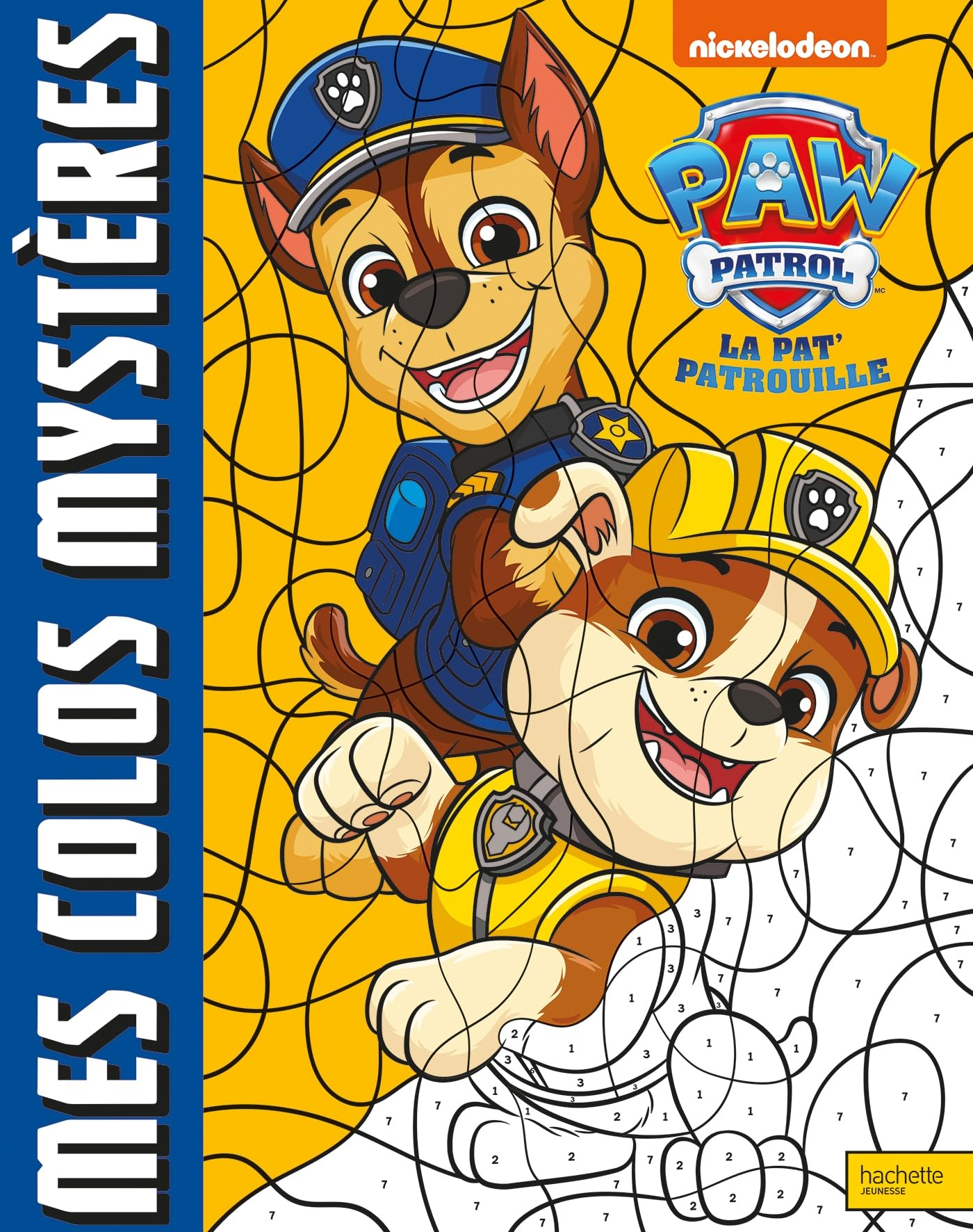 La Pat' Patrouille : Mes colos mystères : Livre de coloriages au numéro