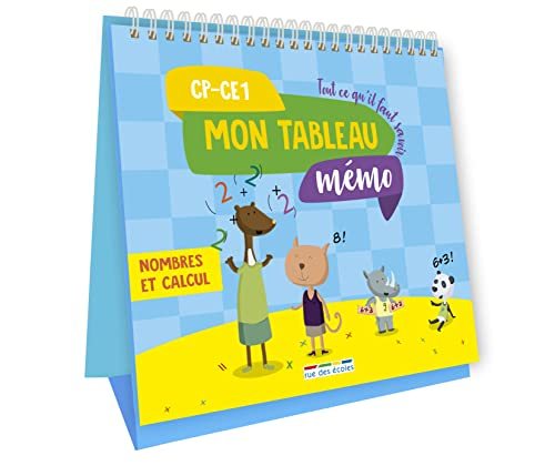 Mon tableau mémo, nombres et calcul, CP, CE1 : tout ce qu'il faut savoir