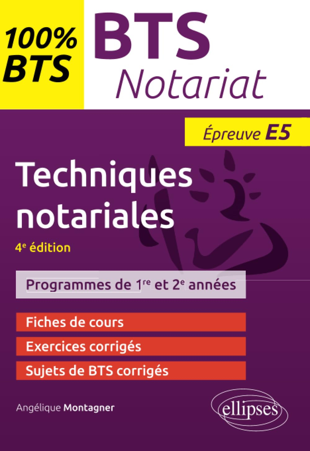Techniques notariales : BTS notariat, épreuve E5 : programmes de 1re et 2e années