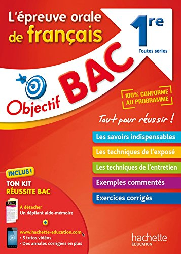 L'épreuve orale de français 1re : toutes séries