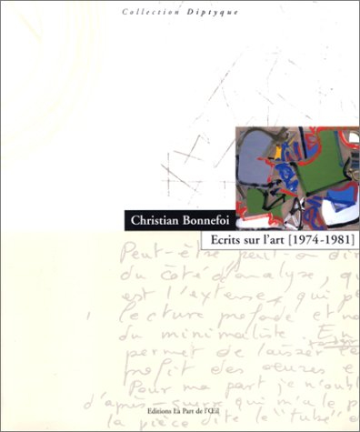 Ecrits sur l'art : 1974-1981