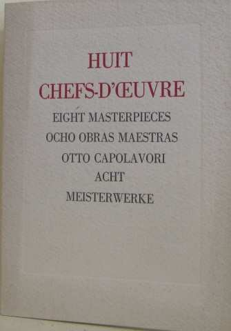 huit chefs-d'oeuvre: découverts et exposés au département jeunesse-albums
