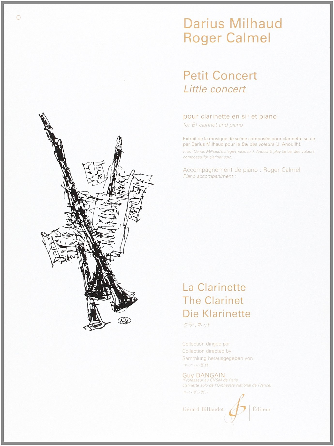 Petit Concert pour clarinette en si bémol et piano