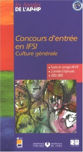 Concours d'entrée en IFSI, culture générale