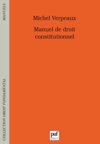 Manuel de droit constitutionnel