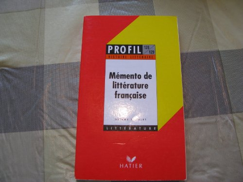 mémento de littérature française