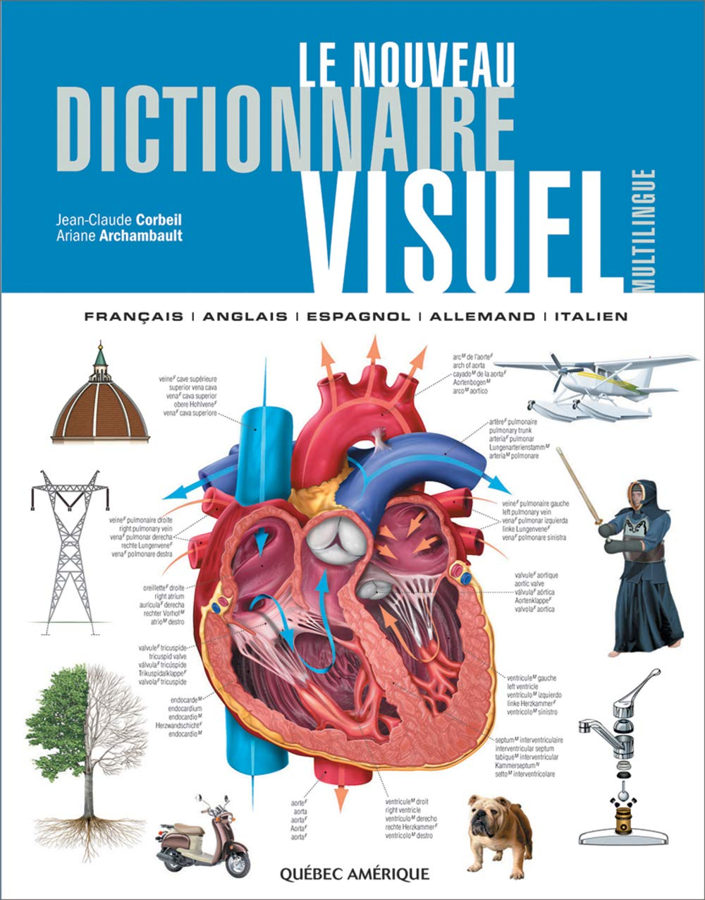 Le nouveau dictionnaire visuel: Français-Anglais-Espagnol-Allemand-Italien