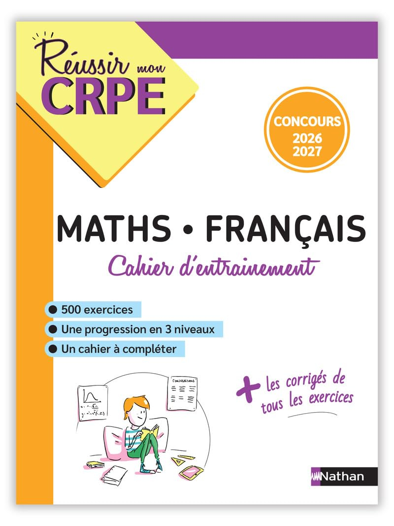 Mathématiques, français, cahier d'entraînement : concours L3 et M2 : 2026-2027