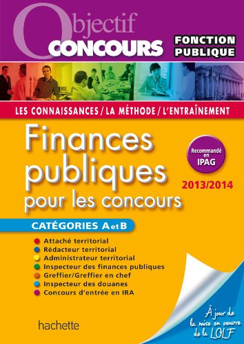 Finances publiques : pour les concours catégories A et B : 2013-2014
