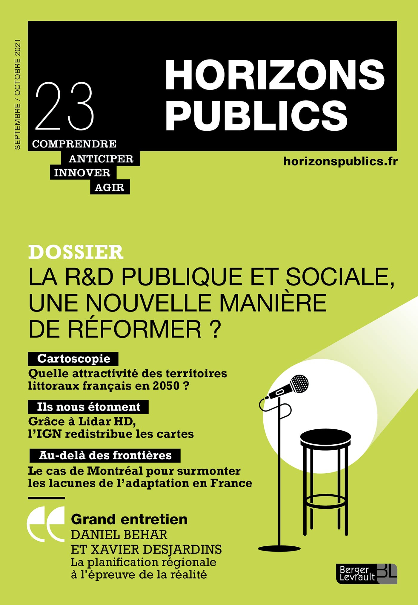 Horizons publics : comprendre, anticiper, innover, agir, n° 23. La R&D publique et sociale, une nouv