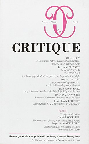 Critique, n° 683