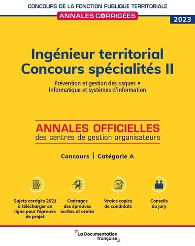 Ingénieur territorial 2023 : spécialités. Vol. 2. Prévention et gestion des risques, informatique et