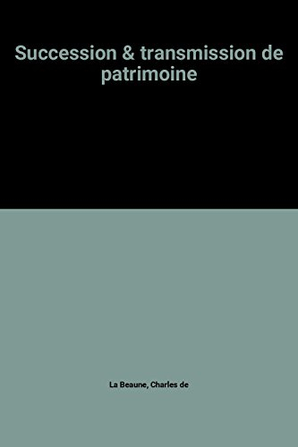 Succession & transmission de patrimoine