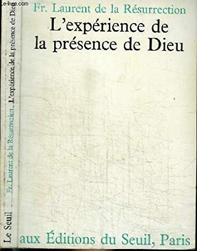expérience de la presence de dieu (l')                                                        022796