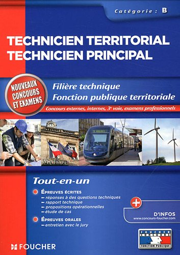 Technicien territorial, technicien principal, catégorie B : filière technique, fonction publique ter