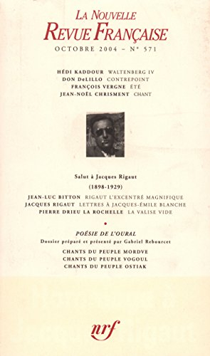 Nouvelle revue française, n° 571