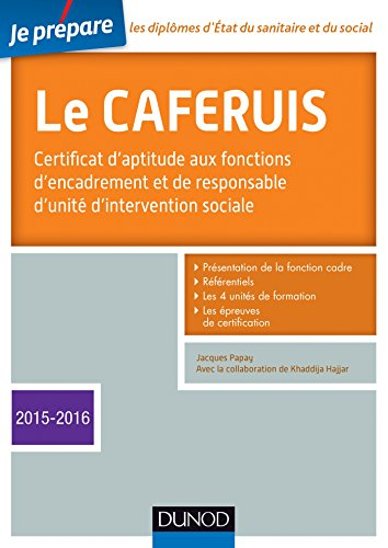 Le Caferuis : certificat d'aptitude aux fonctions d'encadrement et de responsable d'unité d'interven
