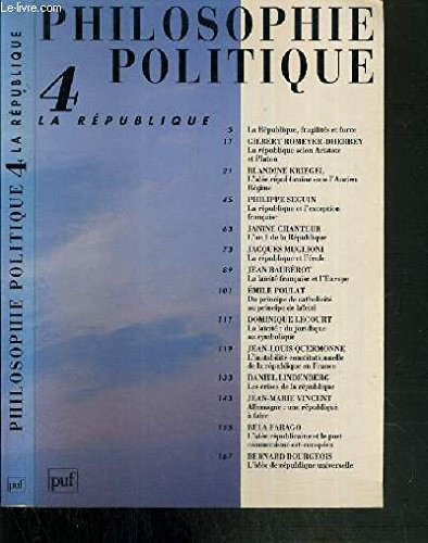 Philosophie politique, n° 3. L'Etranger