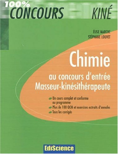 Chimie au concours d'entrée masseur-kinésithérapeute